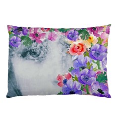 Flower Girl Pillow Case (two Sides) by NouveauDesign