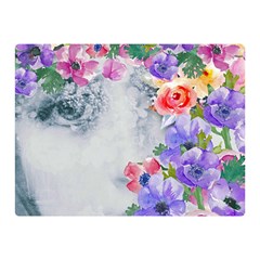 Flower Girl Double Sided Flano Blanket (mini)  by NouveauDesign