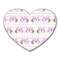 Floral Pattern Heart Mousepads by SuperPatterns