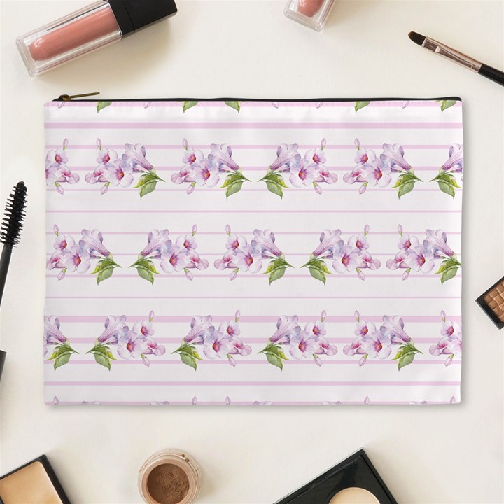 Floral Pattern Cosmetic Bag (XL)