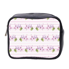 Floral Pattern Mini Toiletries Bag 2-side by SuperPatterns