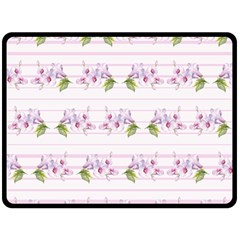 Floral Pattern Double Sided Fleece Blanket (large)  by SuperPatterns