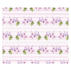 Floral Pattern Double Sided Flano Blanket (small)  by SuperPatterns