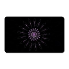 Fractal Mandala Delicate Pattern Magnet (rectangular) by Celenk