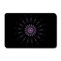 Fractal Mandala Delicate Pattern Small Doormat  by Celenk