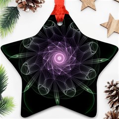 Mandala Fractal Light Light Fractal Ornament (star) by Celenk