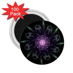 Mandala Fractal Light Light Fractal 2 25  Magnets (100 Pack)  by Celenk