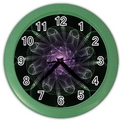 Mandala Fractal Light Light Fractal Color Wall Clocks by Celenk