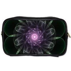 Mandala Fractal Light Light Fractal Toiletries Bags by Celenk