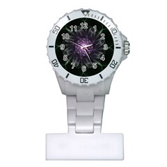 Mandala Fractal Light Light Fractal Plastic Nurses Watch by Celenk