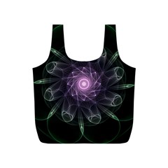 Mandala Fractal Light Light Fractal Full Print Recycle Bags (s)  by Celenk