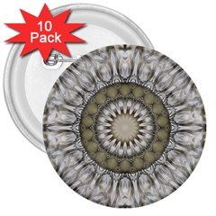 Mandala Sand Color Seamless Tile 3  Buttons (10 pack) 