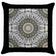 Mandala Sand Color Seamless Tile Throw Pillow Case (Black)