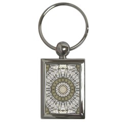 Mandala Sand Color Seamless Tile Key Chains (rectangle) 