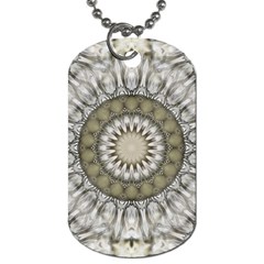 Mandala Sand Color Seamless Tile Dog Tag (One Side)