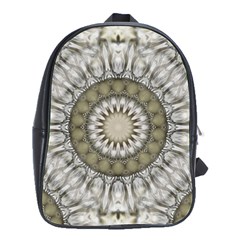 Mandala Sand Color Seamless Tile School Bag (Large)