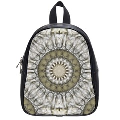 Mandala Sand Color Seamless Tile School Bag (Small)