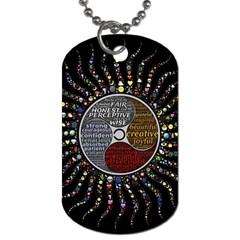 Whole Complete Human Qualities Dog Tag (two Sides) by Celenk