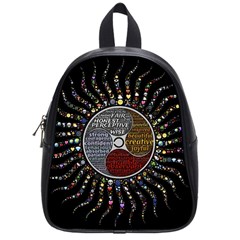 Whole Complete Human Qualities School Bag (small) by Celenk