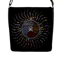 Whole Complete Human Qualities Flap Messenger Bag (l)  by Celenk