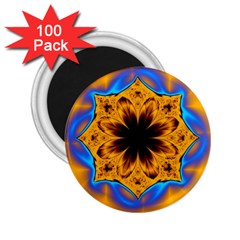 Digital Art Fractal Artwork Flower 2 25  Magnets (100 Pack)  by Celenk