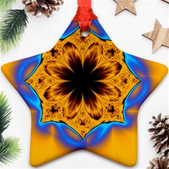 Digital Art Fractal Artwork Flower Star Ornament (two Sides) by Celenk