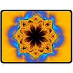 Digital Art Fractal Artwork Flower Fleece Blanket (Large)  80 x60  Blanket Front