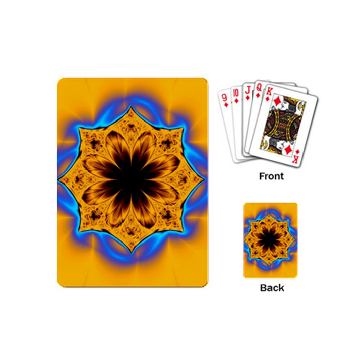 Digital Art Fractal Artwork Flower Playing Cards (Mini) 