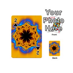 Digital Art Fractal Artwork Flower Playing Cards 54 (mini)  by Celenk