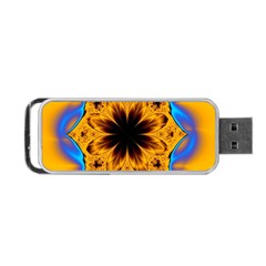 Digital Art Fractal Artwork Flower Portable Usb Flash (one Side) by Celenk