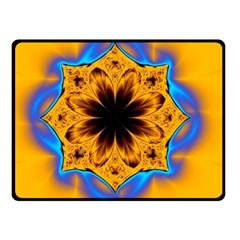 Digital Art Fractal Artwork Flower Double Sided Fleece Blanket (small)  by Celenk