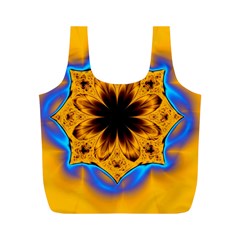 Digital Art Fractal Artwork Flower Full Print Recycle Bags (m)  by Celenk