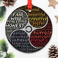 Person Character Characteristics Ornament (round) by Celenk