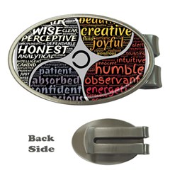 Person Character Characteristics Money Clips (oval)  by Celenk