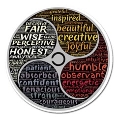 Person Character Characteristics Magnet 5  (round) by Celenk