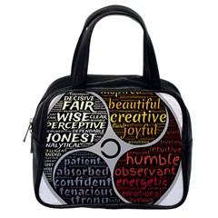 Person Character Characteristics Classic Handbags (one Side) by Celenk