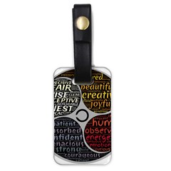 Person Character Characteristics Luggage Tags (one Side)  by Celenk