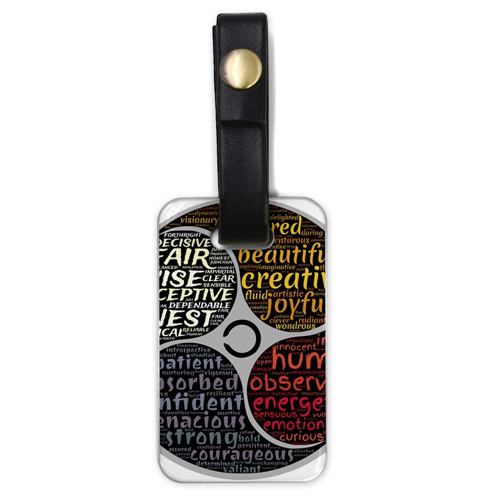 Person Character Characteristics Luggage Tags (One Side) 