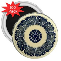 Background Vintage Japanese 3  Magnets (100 Pack) by Celenk