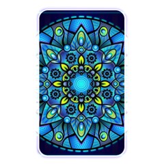 Mandala Blue Abstract Circle Memory Card Reader by Celenk