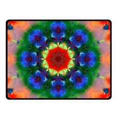 Fractal Digital Mandala Floral Fleece Blanket (small) by Celenk