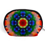 Fractal Digital Mandala Floral Accessory Pouches (Medium)  Front