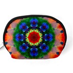 Fractal Digital Mandala Floral Accessory Pouches (Medium)  Back