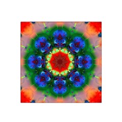 Fractal Digital Mandala Floral Satin Bandana Scarf by Celenk