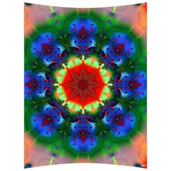 Fractal Digital Mandala Floral Back Support Cushion by Celenk