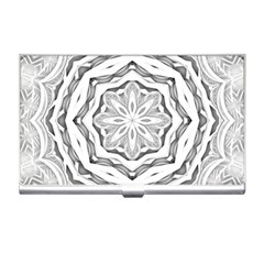 Mandala Pattern Floral Business Card Holders by Celenk