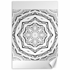 Mandala Pattern Floral Canvas 20  X 30   by Celenk