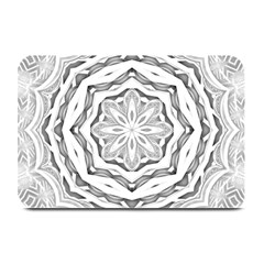 Mandala Pattern Floral Plate Mats by Celenk