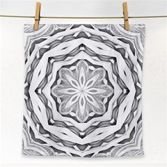 Mandala Pattern Floral Face Towel by Celenk