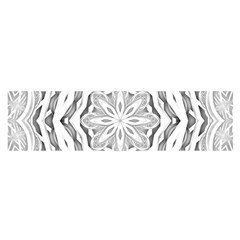 Mandala Pattern Floral Satin Scarf (oblong) by Celenk